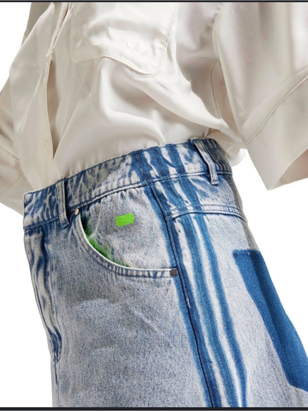 adidas Originals Blue KSENIASCHNAIDER Edition Denim Miniskirt